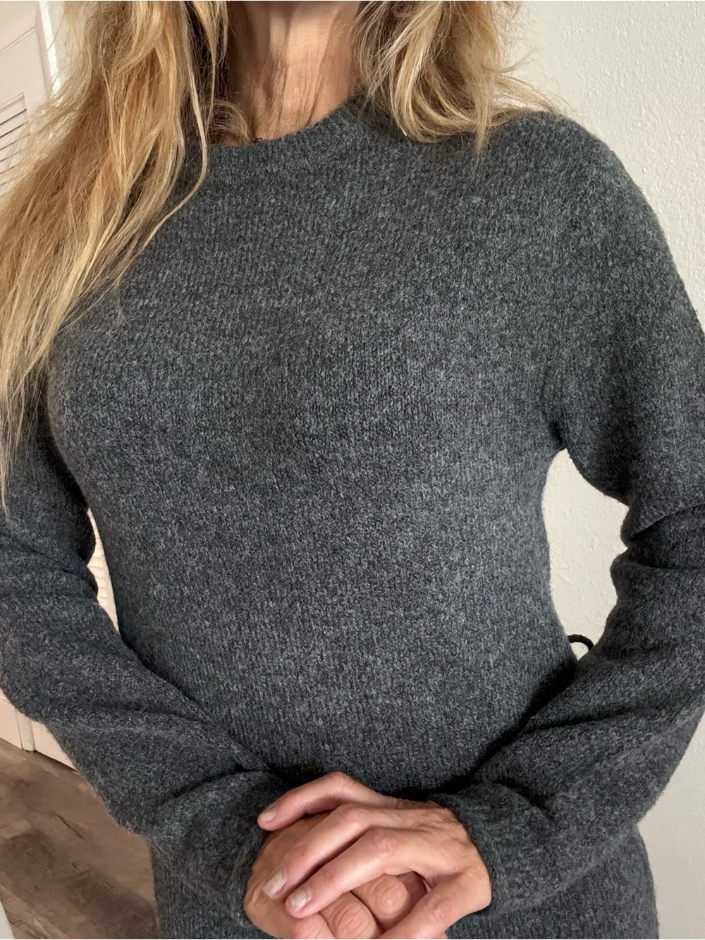ASOS Gray Knit Maxi Dress